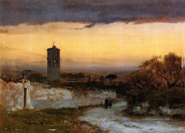  george - Kloster in Albano Tonalist George Inness